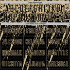 Custom Black Vegas Gold Splash Sports Sublimation Soccer Uniform Jersey