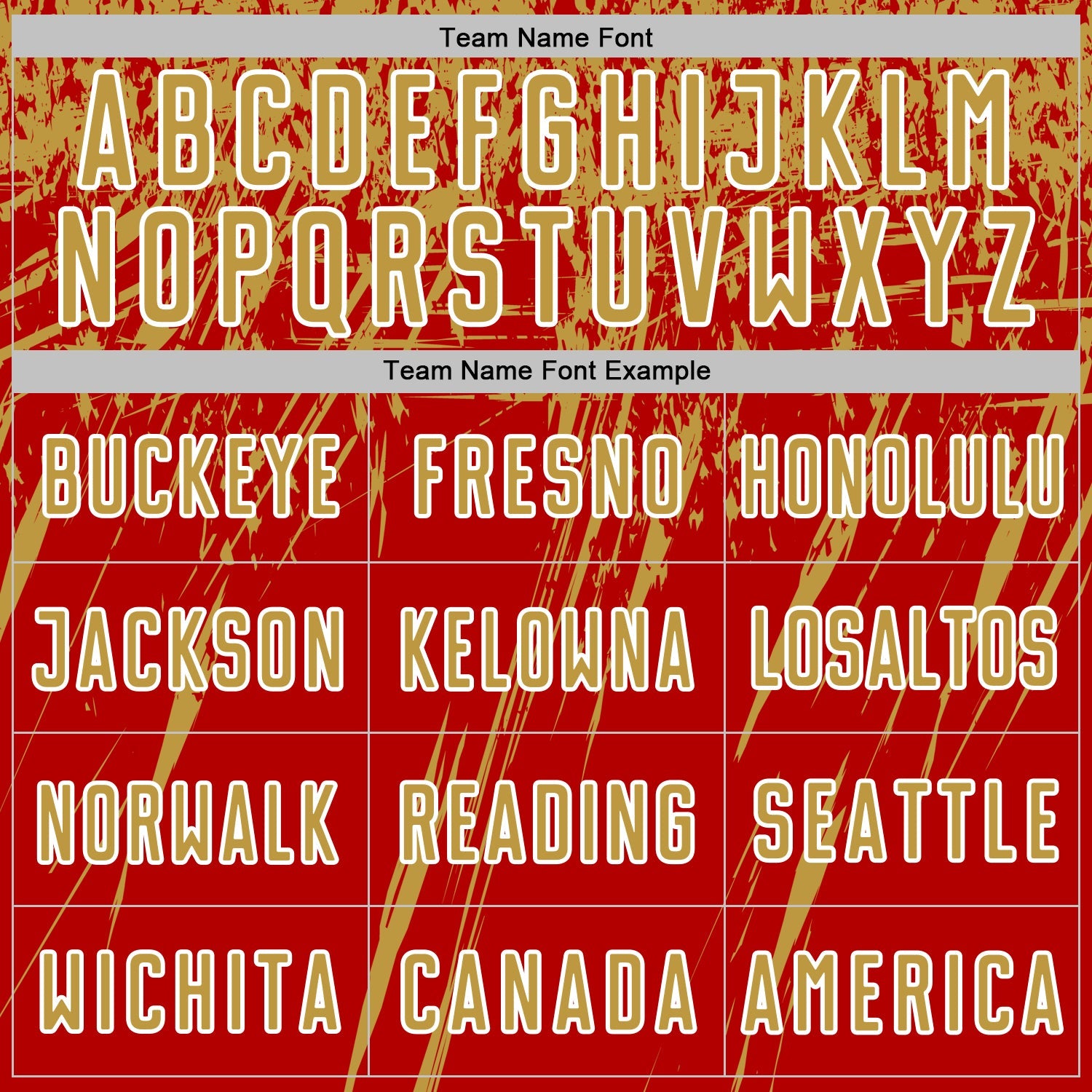 Custom Red Old Gold-White Splash Sports Sublimation Soccer Uniform Jersey