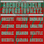 Custom Red Kelly Green-White Splash Sports Sublimation Soccer Uniform Jersey