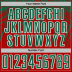 Custom Red Kelly Green-White Splash Sports Sublimation Soccer Uniform Jersey