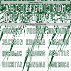 Custom White Green Splash Sports Sublimation Soccer Uniform Jersey