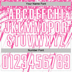 Custom White Pink Splash Sports Sublimation Soccer Uniform Jersey