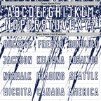 Custom White Navy Splash Sports Sublimation Soccer Uniform Jersey