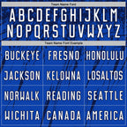 Custom Thunder Blue White-Navy Splash Sports Sublimation Soccer Uniform Jersey