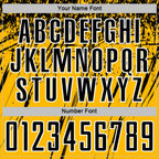 Custom Gold Black-White Splash Sports Sublimation Soccer Uniform Jersey