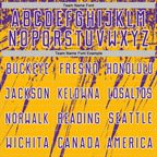 Custom Gold Purple-White Splash Sports Sublimation Soccer Uniform Jersey