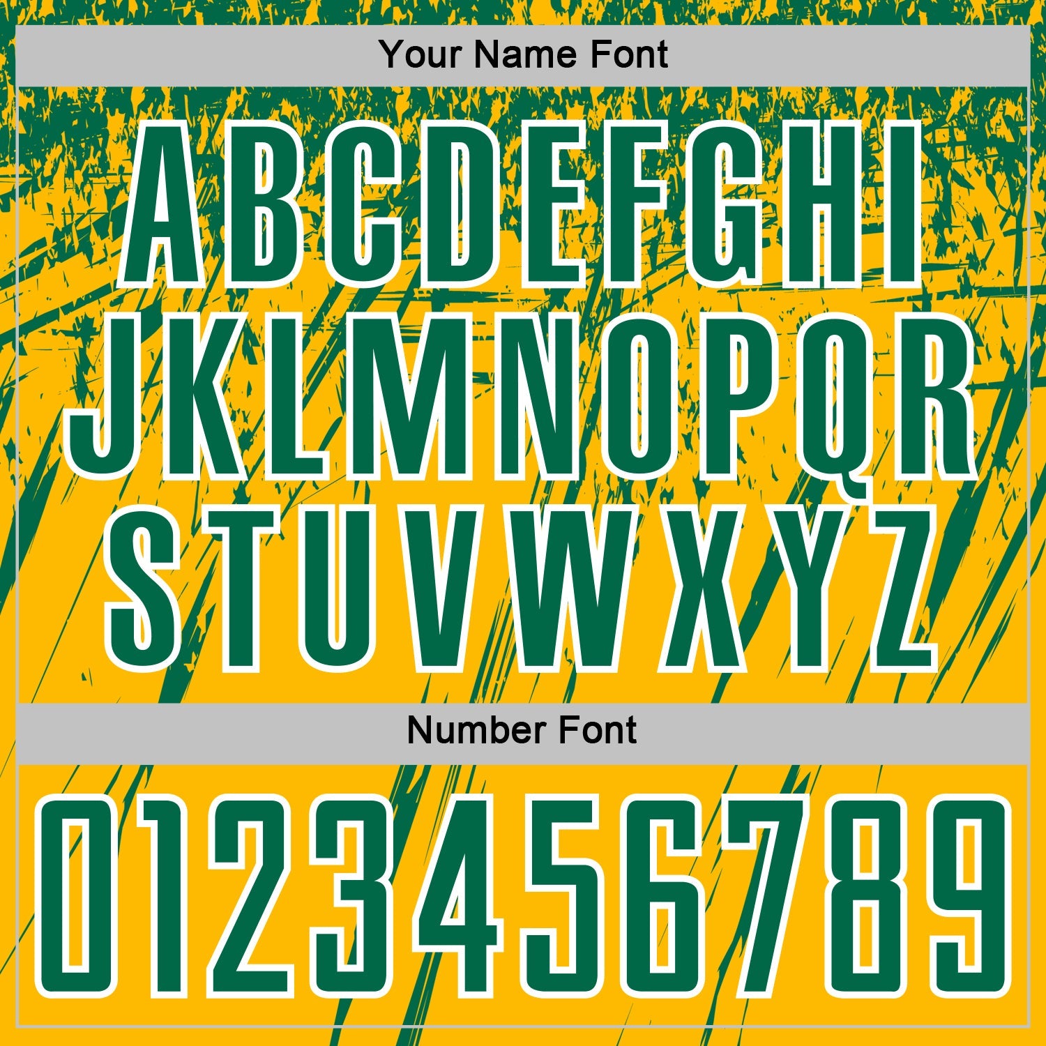 Custom Gold Kelly Green-White Splash Sports Sublimation Soccer Uniform Jersey