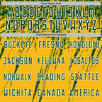 Custom Gold Green-White Splash Sports Sublimation Soccer Uniform Jersey