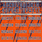 Custom Orange Navy-White Splash Sports Sublimation Soccer Uniform Jersey