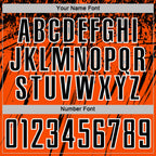 Custom Orange Black-White Splash Sports Sublimation Soccer Uniform Jersey