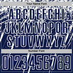 Custom Navy White Splash Sports Sublimation Soccer Uniform Jersey