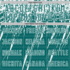 Custom Teal White Splash Sports Sublimation Soccer Uniform Jersey