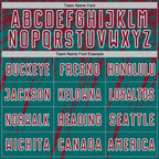 Custom Teal Crimson-White Splash Sports Sublimation Soccer Uniform Jersey