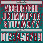 Custom Teal Crimson-White Splash Sports Sublimation Soccer Uniform Jersey