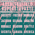 Custom Teal Medium Pink-White Splash Sports Sublimation Soccer Uniform Jersey