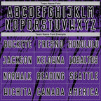 Custom Purple Black-White Splash Sports Sublimation Soccer Uniform Jersey