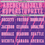 Custom Purple Pink-White Splash Sports Sublimation Soccer Uniform Jersey