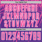 Custom Purple Pink-White Splash Sports Sublimation Soccer Uniform Jersey