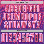 Custom Purple Neon Pink-White Splash Sports Sublimation Soccer Uniform Jersey