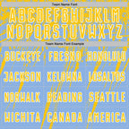 Custom Light Blue Yellow-White Splash Sports Sublimation Soccer Uniform Jersey