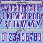 Custom Light Blue Purple-White Splash Sports Sublimation Soccer Uniform Jersey