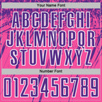 Custom Pink Purple-White Splash Sports Sublimation Soccer Uniform Jersey