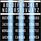 Custom Black Light Blue-White Argentina Stripes Sports Sublimation Soccer Uniform Jersey