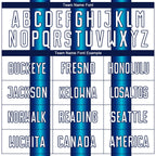 Custom White Blue-Navy Stripes Sports Sublimation Soccer Uniform Jersey