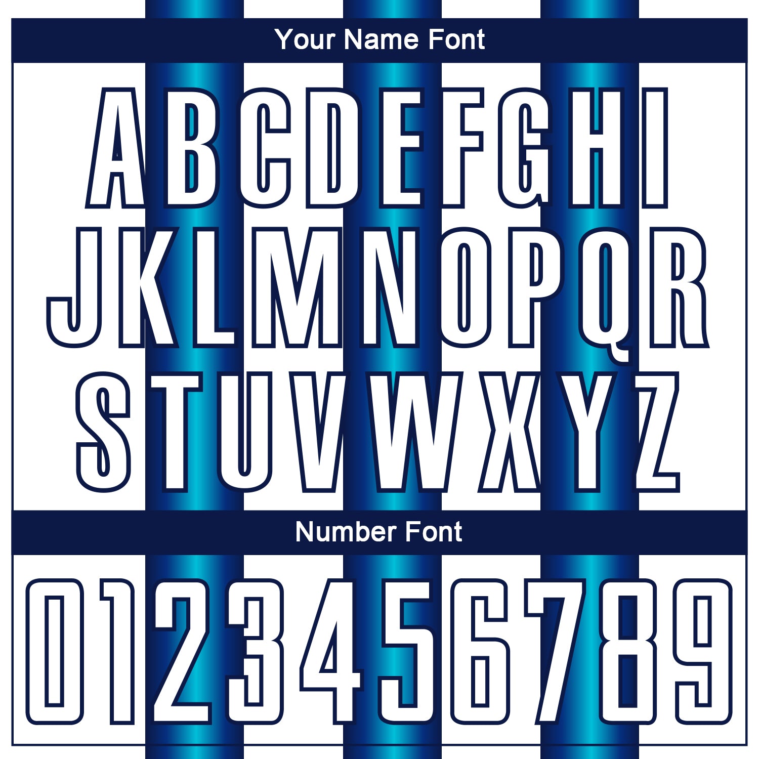 Custom White Blue-Navy Stripes Sports Sublimation Soccer Uniform Jersey