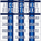 Custom White Blue-Navy Stripes Sports Sublimation Soccer Uniform Jersey