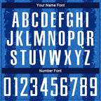 Custom Royal White-Powder Blue Stripes Sports Sublimation Soccer Uniform Jersey