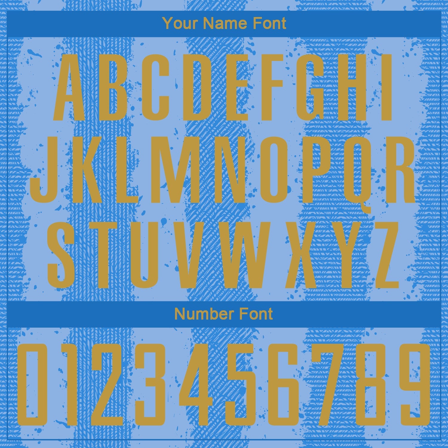 Custom Light Blue Old Gold-Powder Blue Argentina Stripes Sports Sublimation Soccer Uniform Jersey