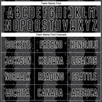 Custom Black Steel Gray-White Stripes Sports Sublimation Soccer Uniform Jersey