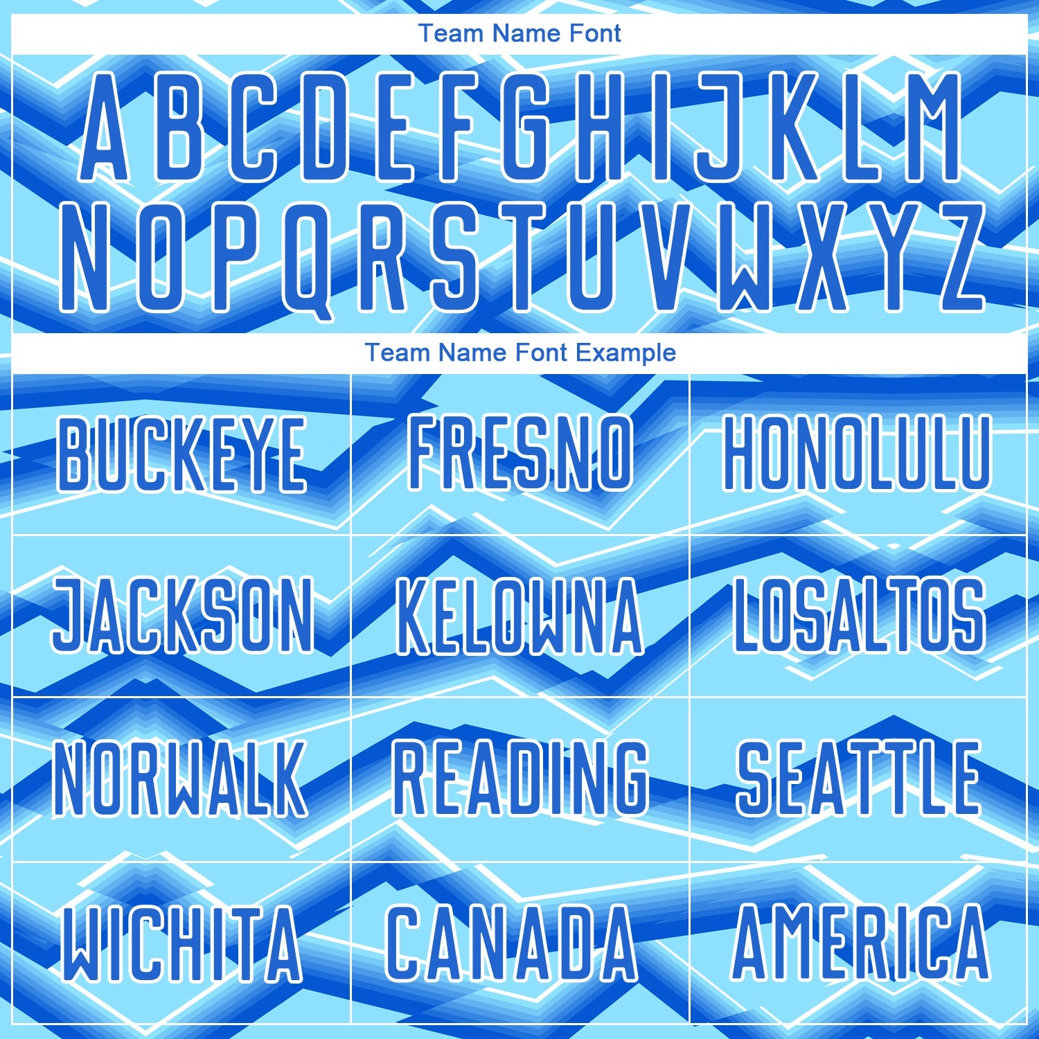 Custom Lakes Blue Powder Blue-White Lines Sports Sublimation Soccer Uniform Jersey