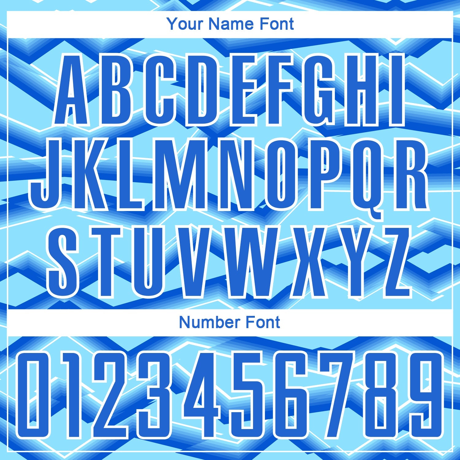 Custom Lakes Blue Powder Blue-White Lines Sports Sublimation Soccer Uniform Jersey