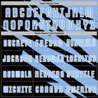 Custom Light Blue Black-White Abstract Line Sports Sublimation Soccer Uniform Jersey