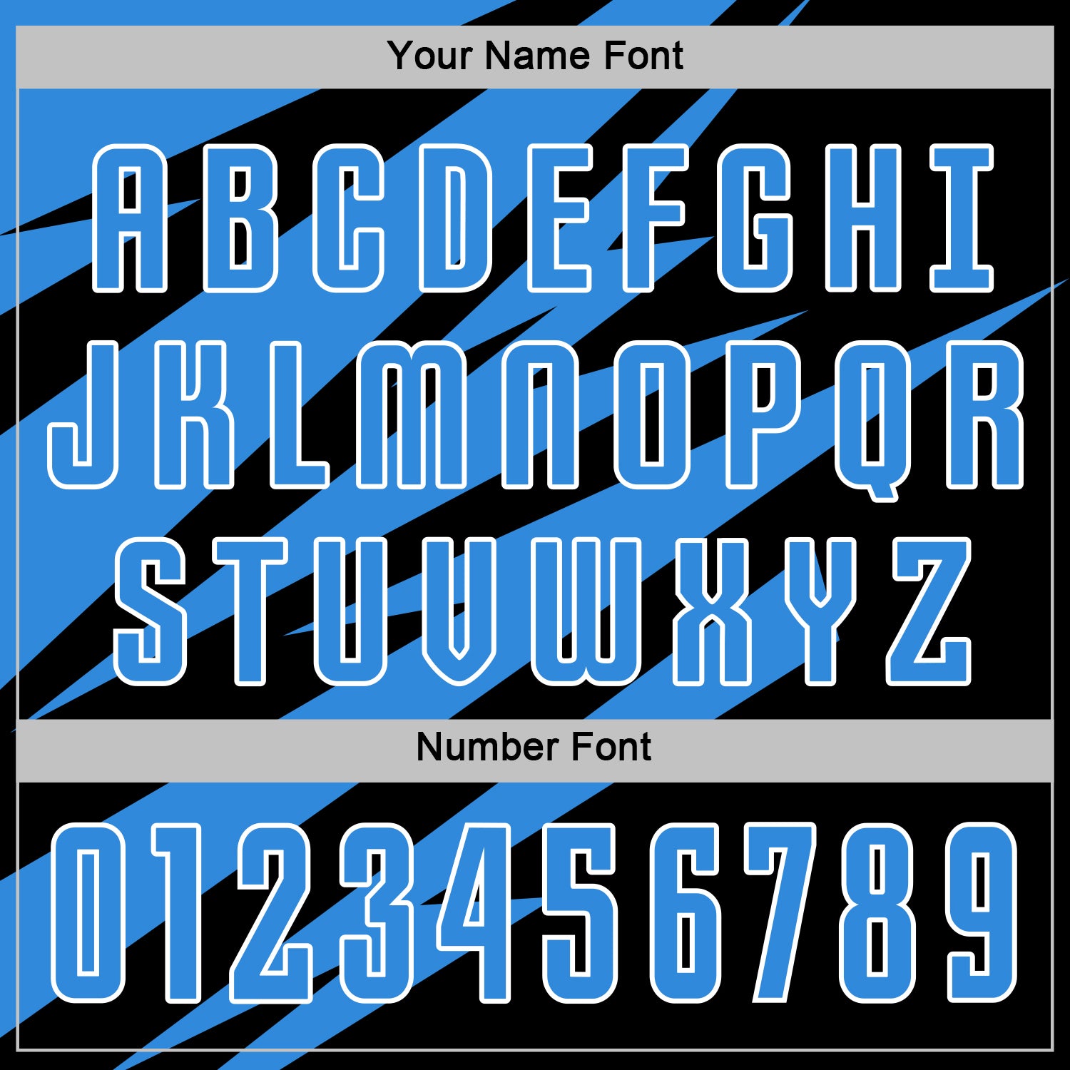 Custom Powder Blue Black-White Abstract Line Sports Sublimation Soccer Uniform Jersey