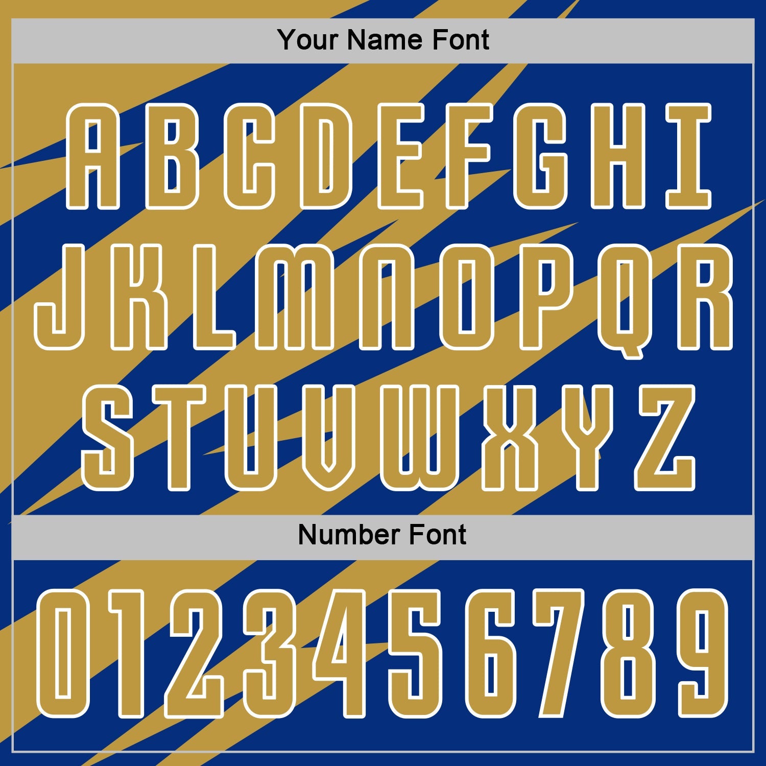 Custom Old Gold Royal-White Abstract Line Sports Sublimation Soccer Uniform Jersey