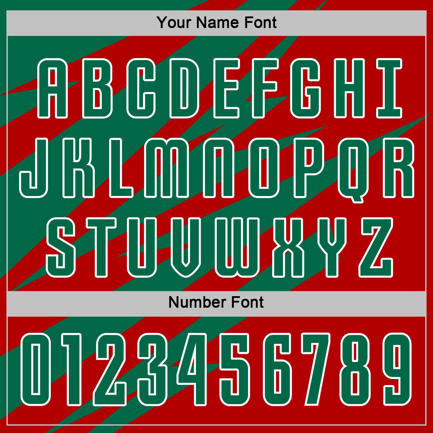 Custom Kelly Green Red-White Abstract Line Sports Sublimation Soccer Uniform Jersey