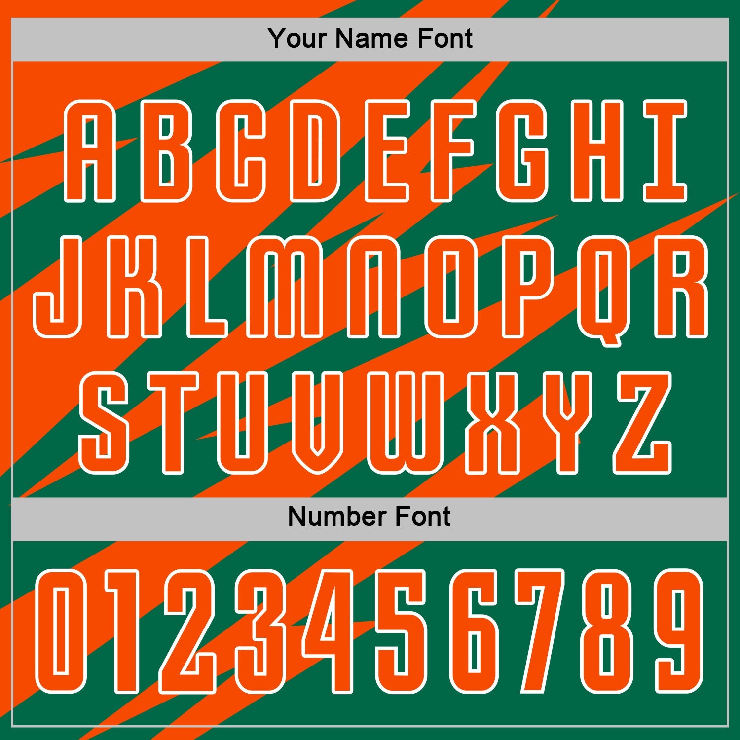 Custom Orange Kelly Green-White Abstract Line Sports Sublimation Soccer Uniform Jersey