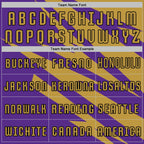 Custom Old Gold Purple-Black Abstract Line Sports Sublimation Soccer Uniform Jersey