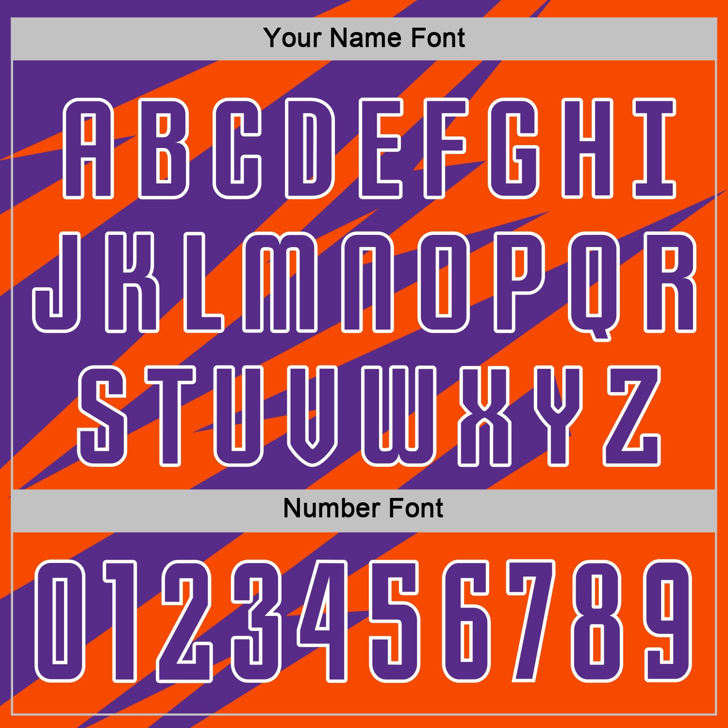 Custom Purple Orange-White Abstract Line Sports Sublimation Soccer Uniform Jersey