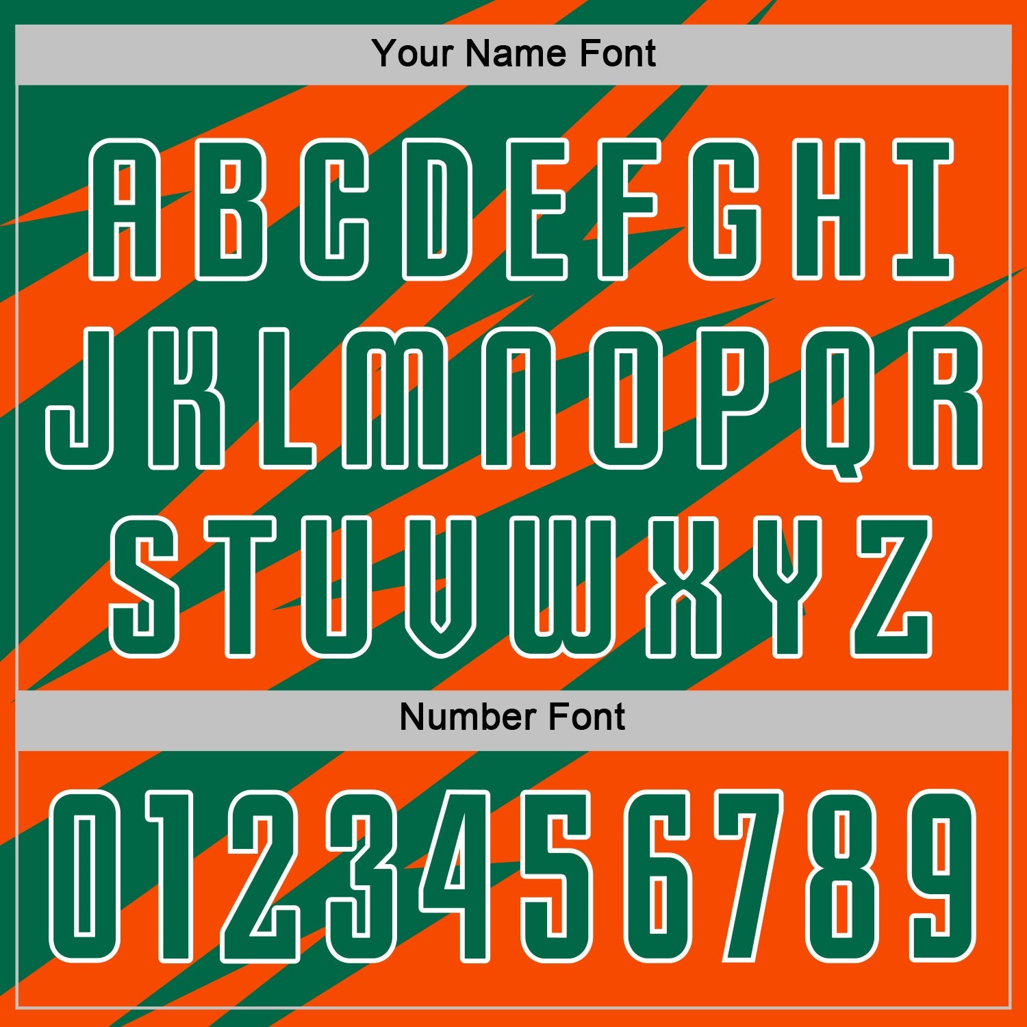 Custom Kelly Green Orange-White Abstract Line Sports Sublimation Soccer Uniform Jersey