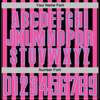 Custom Black Pink-Light Blue Stripe Sports Sublimation Soccer Uniform Jersey