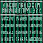 Custom Black Kelly Green-White Stripe Sports Sublimation Soccer Uniform Jersey