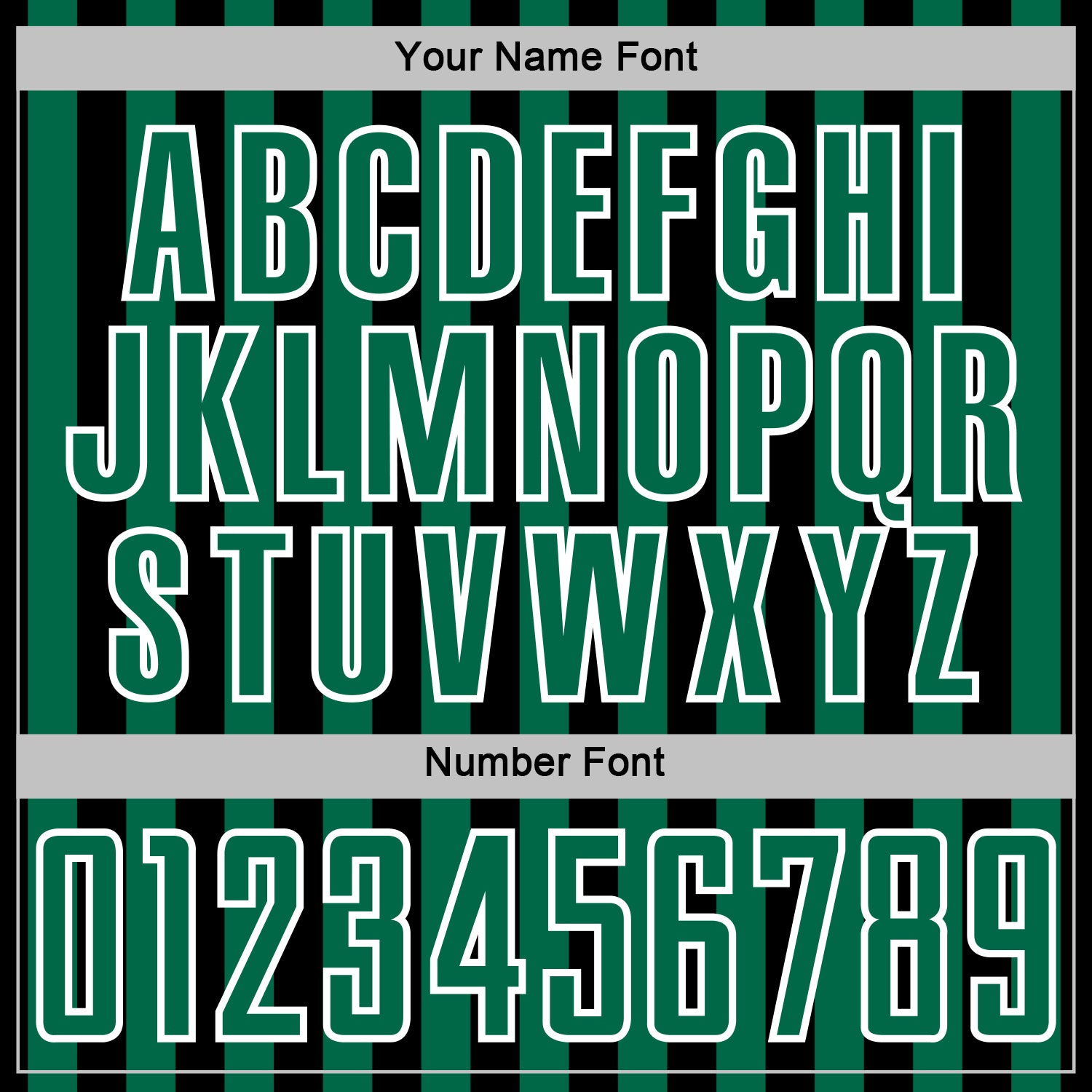 Custom Black Kelly Green-White Stripe Sports Sublimation Soccer Uniform Jersey