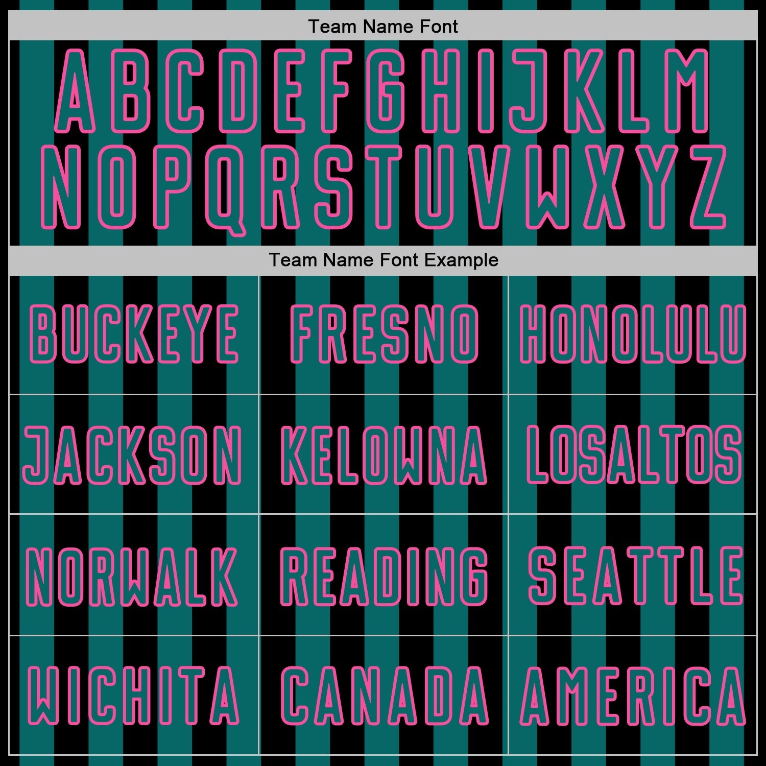 Custom Black Teal-Pink Stripe Sports Sublimation Soccer Uniform Jersey