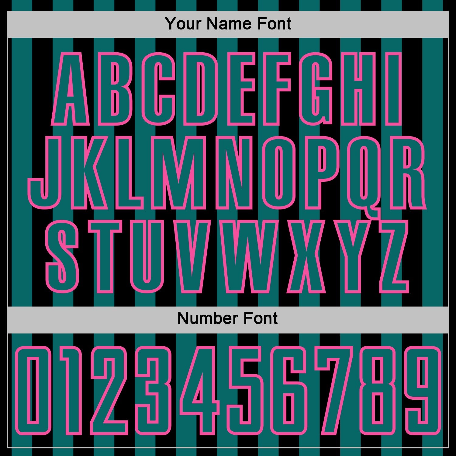 Custom Black Teal-Pink Stripe Sports Sublimation Soccer Uniform Jersey