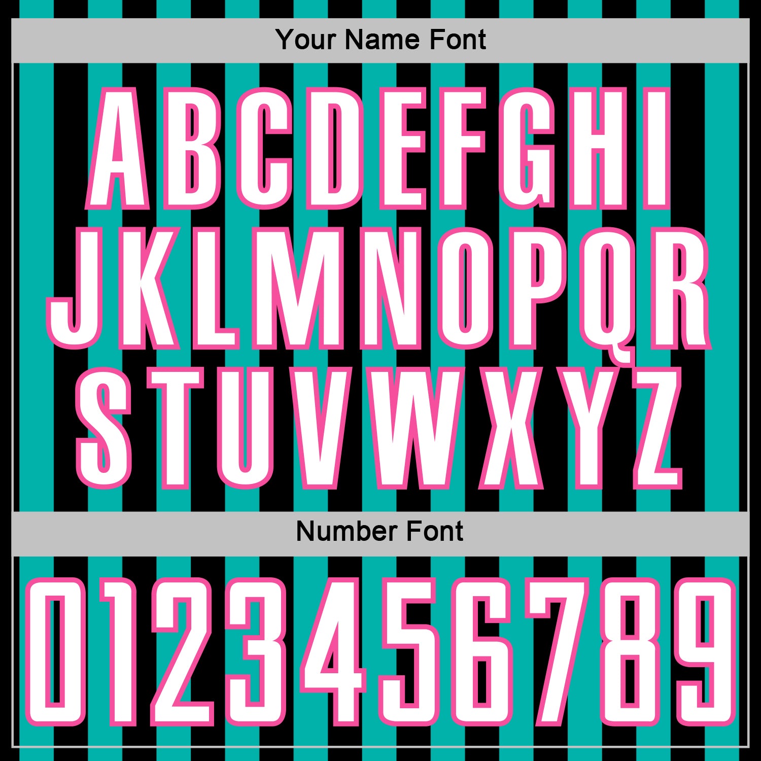 Custom Black White Aqua-Pink Stripe Sports Sublimation Soccer Uniform Jersey