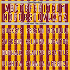 Custom Gold Crimson-White Stripe Sports Sublimation Soccer Uniform Jersey